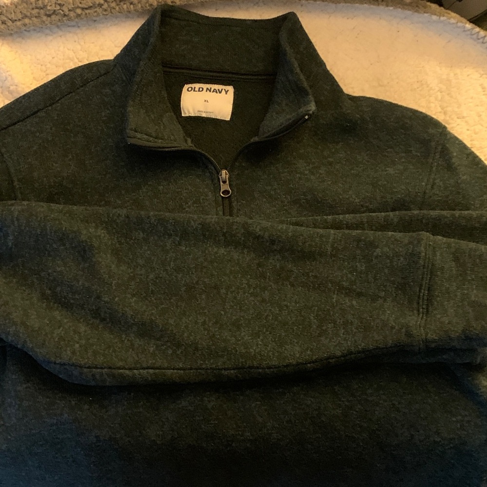 Old Navy Men's Dark blue Quarter Zip-Up Pullover